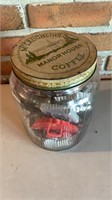 Old jar of cookie cutters