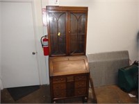 ANTIQUE SECRETARIES DESK W/SHELF UNIT