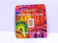 1 Grain of 24k Gold 999.9 Fine