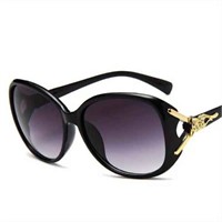 Round Fashion Sunglasses For Women - Gradient Len