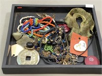 Lot of Assorted Jewelry for Crafts(No Tray)
