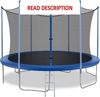 10FT Trampoline with Enclosure Net - Blue