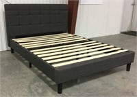 Queen size padded upholstered bed