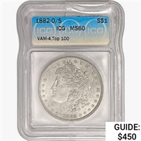 1882-O/S Morgan Silver Dollar ICG MS60 VAM-4