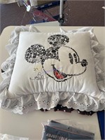 Mickey Mouse embroidery pillow