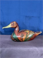 Wood carved Duck Nautical Decor, see photo for
