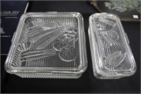 2 Glass refrigerator containers