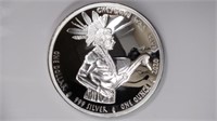 2020 Silver 1ozt .999 Native American Painted