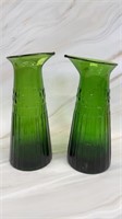 Vintage pressed glass pitchers/vases. These stand
