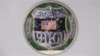 2001 ASE Silver Eagle 9/11 Colorized