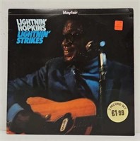 Record  - Lightnin' Hopkins "Lightnin' Strikes" LP