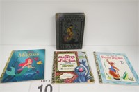 3 Golden Books & Vintage Childs 1st Reader Book