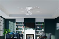 Harbor Breeze 52-in White LED Ceiling Fan