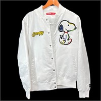 Vintage Peanuts Satin Jacket - Snoopy - Size M