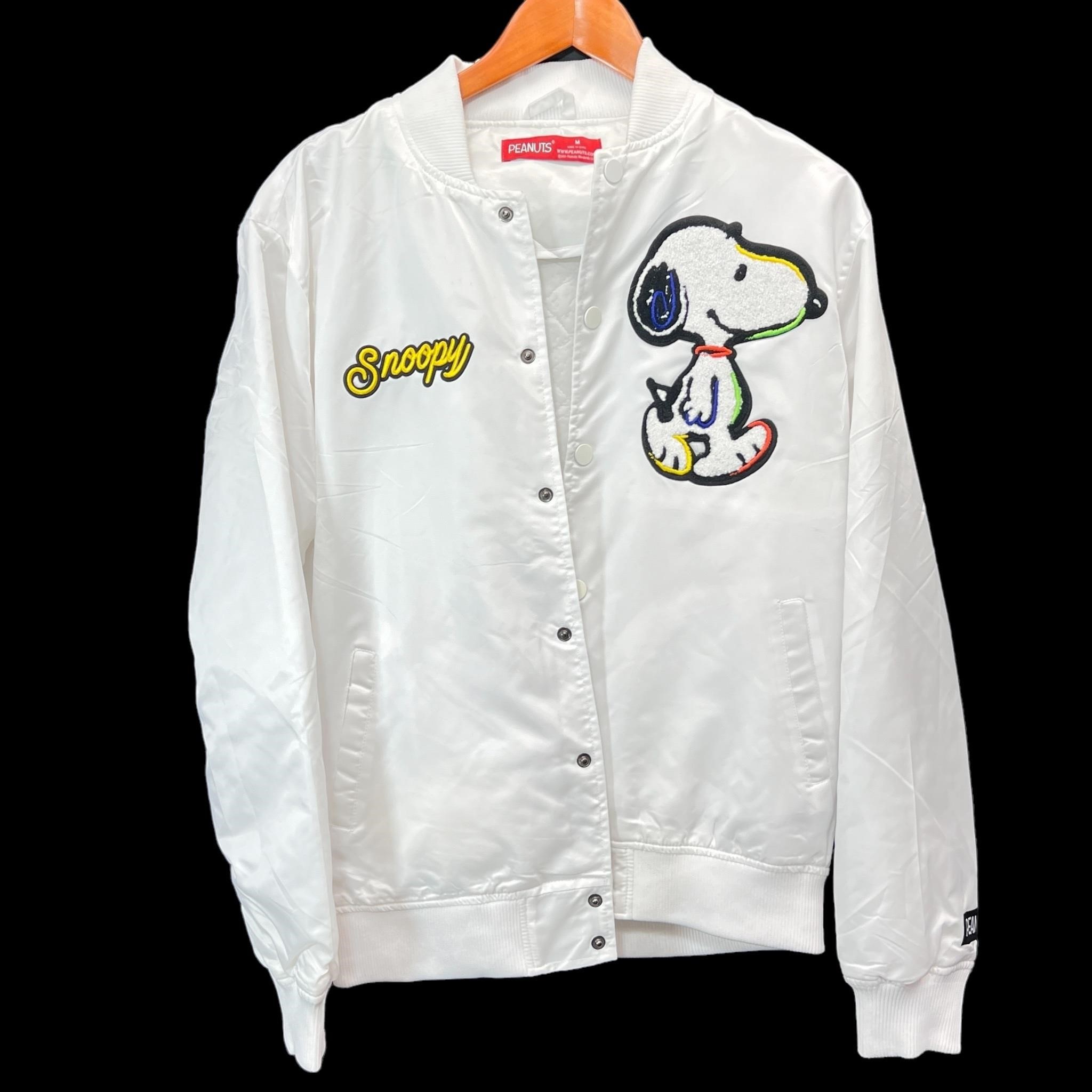 Vintage Peanuts Satin Jacket - Snoopy - Size M