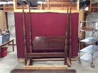 Cherry four post queen size bed
