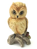 Numbered Vintage Ceramic Owl Figurine