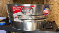 Behrens 15 or 17 Gal Steel Utility Tub MultiUse