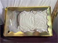 Vintage wedding dress in sealed box