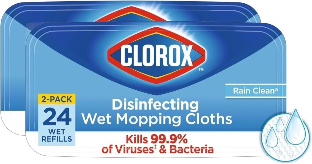 Clorox Disinfecting Wet Mop Pad 2 Packs