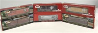 Six Atlas HO Scale Rail Cars