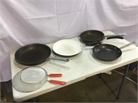 Frying Pans, 12”, 10”