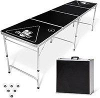 GoPong 8-Foot Portable Folding table with balls