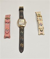VINTAGE DOONEY & BOURKE WATCH WITH EXTRA BANDS