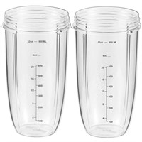 32oz Large Cups (2 Packs) Compatible with