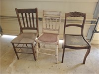 3 vintage chairs needs tlc