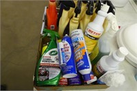 2 boxes cleaning products - assorted