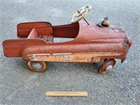 Vintage Fire Dept Pedal Car 39 & 1/2" L