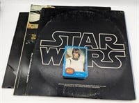 (N) Star Wars Movie 33 LP Record, calendar, prints