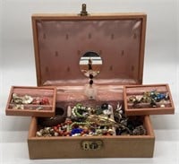 (N) Jewelry box and Costume Jewelry including