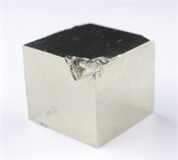 .7" Natural Pyrite Cube Navajun Spain Origin