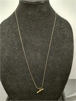 Gold plated sterling silver necklace with Gold