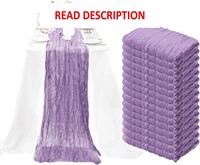 (15) Lavender Cheesecloth Table Runner 10Ft