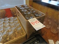 LOT, (20) WATER GOBLETS W/THIS RACK