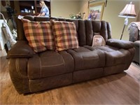 Loveseat Sofa with Recliners at Ends
