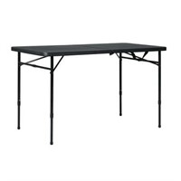 Mainstays 4ft Fold-in-Half Adjustable Table  Black