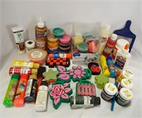 Acrylic Paint - Glue - Mod Podge - Sponges