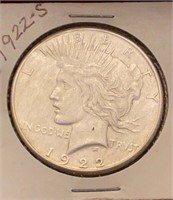 1922-S Peace Silver Dollar