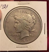 1921 Peace Silver Dollar