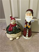 Santa Clause and Snowmen Decor