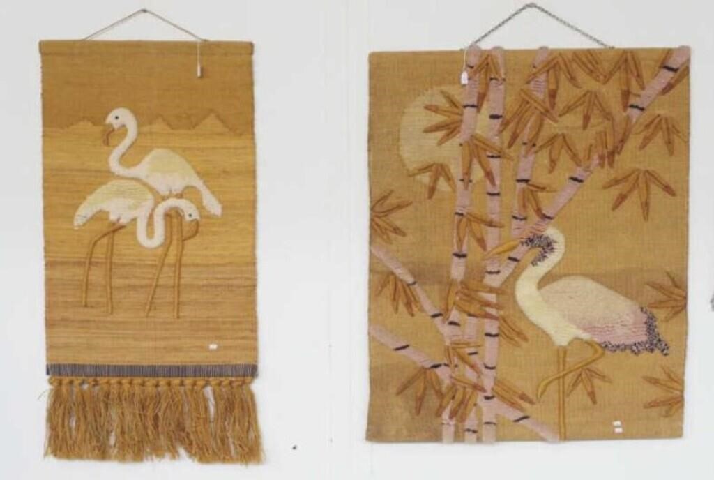 Two Indian hand made wall hangings