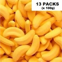 13 x 100g MIGHTY MARKED MARSHMALLOW BANANAS