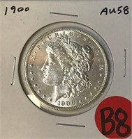 S - 1900 MORGAN SILVER DOLLAR (B8)