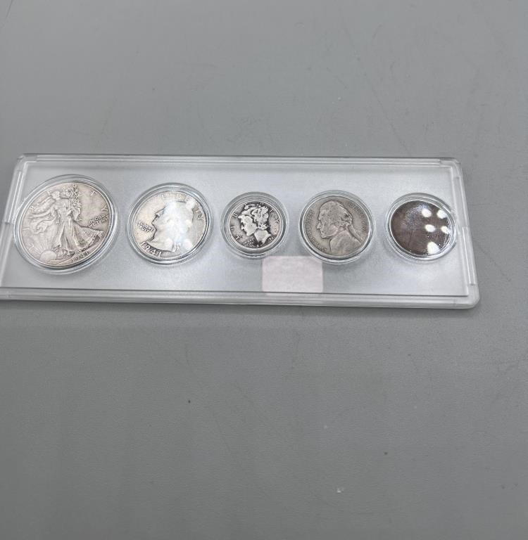 1941 Year Set including Silver Coins
