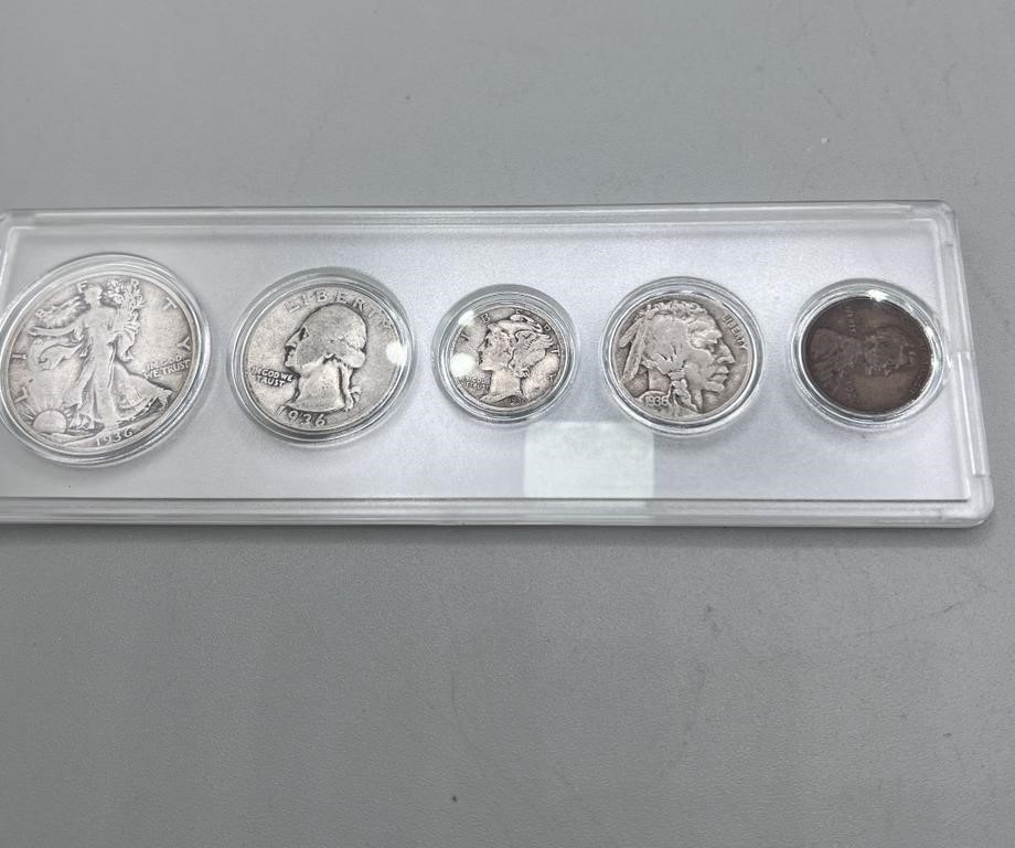 1936 Year Set including Silver Coins