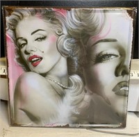 Marilyn tin sign. 12x12